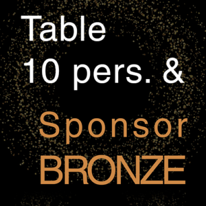 Table 10 personnes & Sponsor "Bronze"